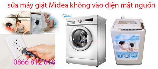 sửa máy giặt midea mất nguồn không vào điện