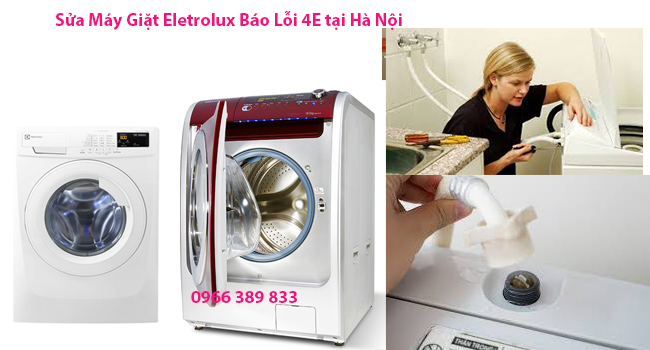 Sửa Máy Giặt Eletrolux Báo Lỗi 4E tại Hà Nội