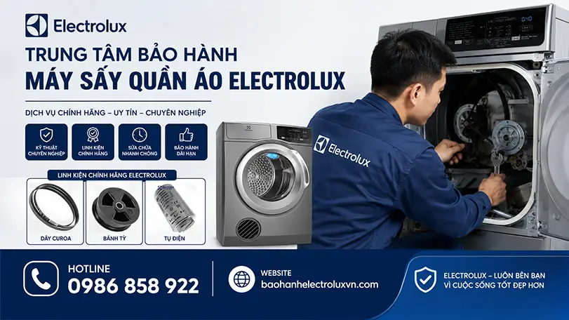 trung tâm bảo hành máy sấy quần áo Electrolux tại hà nội